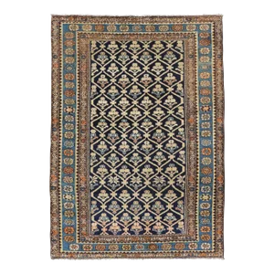 Persian Antique Malayer Rug With Layered Motifs and Geometric Design