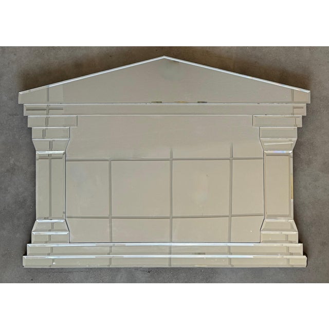 Transparent Mid 20th Century Hollywood Regency Style Full-Length Rectangular Beveled Mirror For Sale - Image 8 of 18