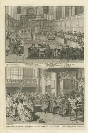 Bernard Picarts, Meeting of the Dutch Synode in Amsterdam, 1732, Paper