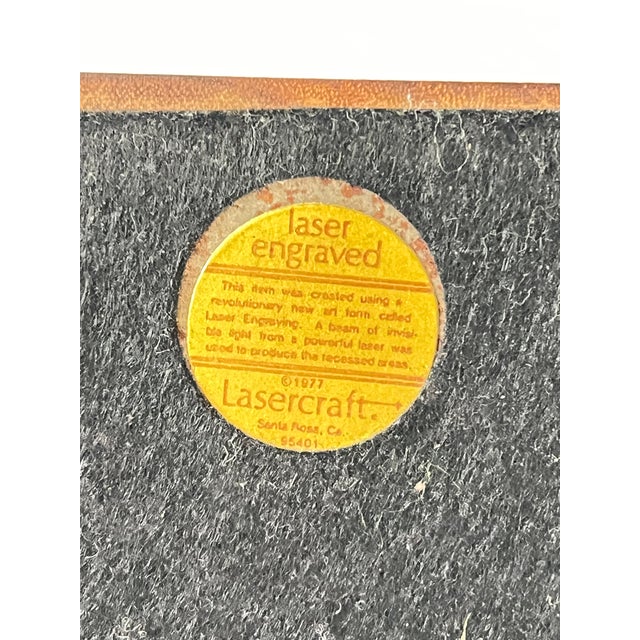 Vintage Lasercraft Walnut Wood Bookend For Sale - Image 10 of 10