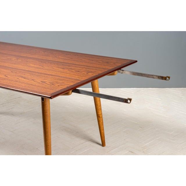 1950s Hans Wegner Jh-570 Dining Table For Sale - Image 9 of 18
