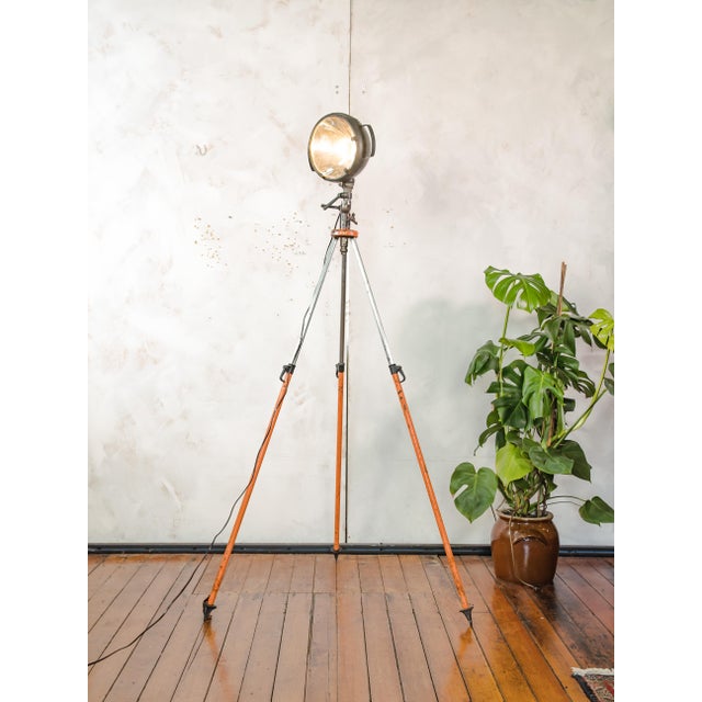 20th Century Military Field Spotlight Floor Lamp from Bosch Eisemann, Germany, 1960s For Sale - Image 18 of 18