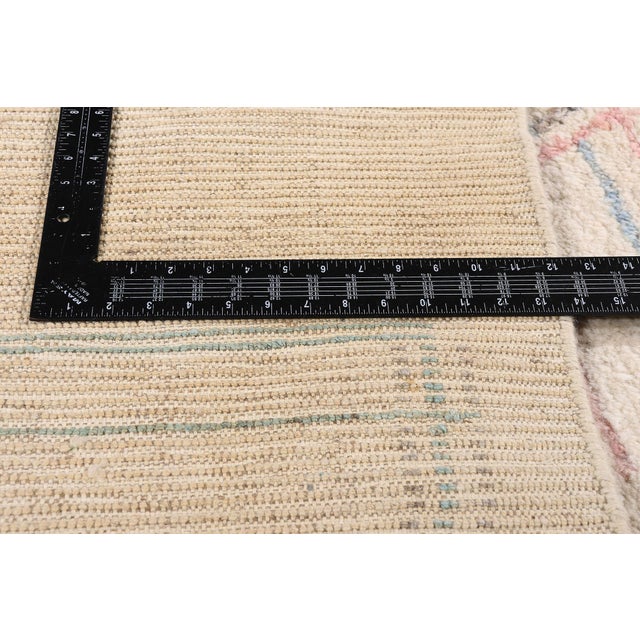 Textile Organic Bauhaus Moroccan Rug, 10'05 X 13'01 For Sale - Image 7 of 10
