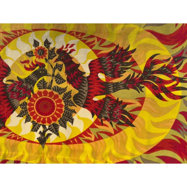 1960s “Les Phénix” Wool Tapestry by Alain Cornic, Atelier Robert Four For Sale - Image 4 of 18