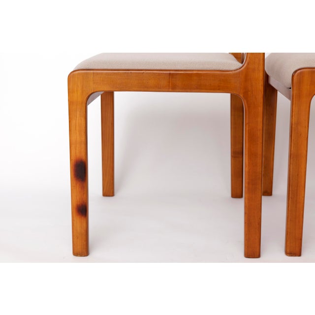 Vintage Dining Chairs in Cherry from Lübke, 1970s, Set of 4 For Sale - Image 6 of 11