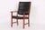 Wood Mid-Century Mahogany & Black Leather Armchair by Hans J. Wegner for Johannes Hansen For Sale - Image 7 of 9