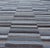 Modern flat-weave Kilim rug with stripes in shades of light ocean blue, charcoal, gray and cream. Keivan Woven Arts / rug...