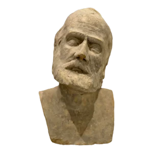 1970s Vintage Italian Terracotta Old Man Bust