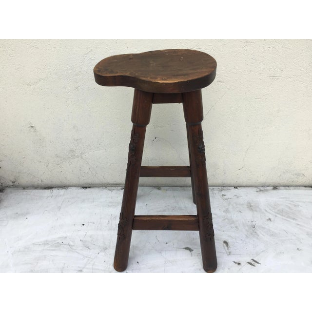 Wooden Barstool, 1970s For Sale - Image 6 of 17