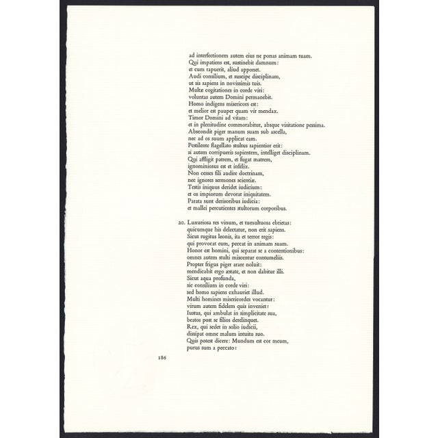 1968 Salvador Dalí Biblia Sacra Lithograph "Iesus Super Mare Ambulans" (Jesus Walks on Water) For Sale - Image 10 of 11