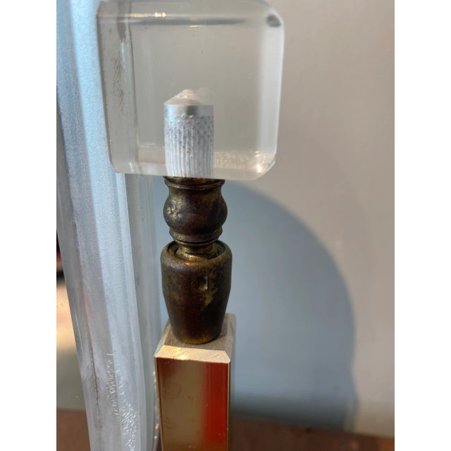 Transparent 1970s Charles Hollis Jones Lucite Mirror For Sale - Image 8 of 10