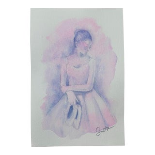 “Quiet Reverie” Original Watercolor Painting by Nancy Smith For Sale