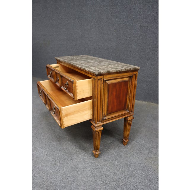 Ethan Allen Tuscany Collection Marble-Top Chest of Drawers For Sale - Image 9 of 12