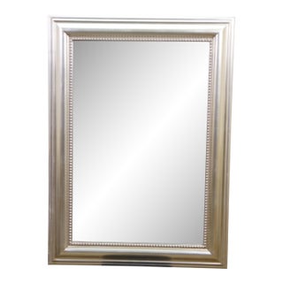 Vintage Uttermost 12005b Silver Beveled Wall Vanity Mirror 37" For Sale