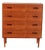 Scandinavian Teak Chest of Drawers with Four Drawers, 1960s For Sale