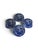 Vintage Set of 4 Authentic Spode Blue Italian Bread & Butter Plate England c.1950s For Sale In Palm Springs - Image 6 of 6