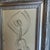 Original approx 8.5 x 11 charcoal drawing on paper unsigned study Overall size with frame is 12.5 x 15