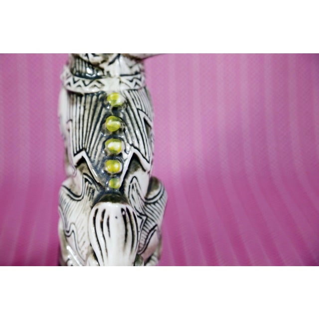 Ceramic Vintage Foo Lion Garnier Liqueur Bottles - a Pair For Sale - Image 7 of 10