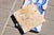Antique 18th Century Set of Four Tiles Depicting a Cherub Holding a Baroque Torchiere For Sale - Image 6 of 6