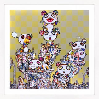 Panda Cubs Pandas (Framed Hand Signed Lithograph) For Sale