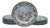 Antique Stephan Folch Ironstone Imari Bamboo & Basket China Dinner Plates - Set of 16 For Sale