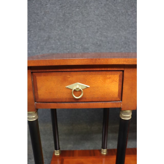Late 20th Century Century Furniture Biedermeier Style Mahogany Console Table For Sale - Image 5 of 14