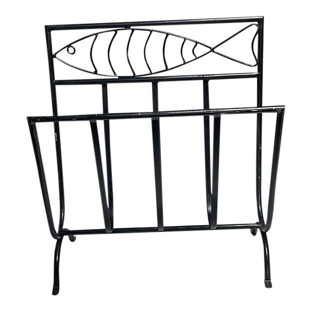 Iron Fish Magazine Rack For Sale