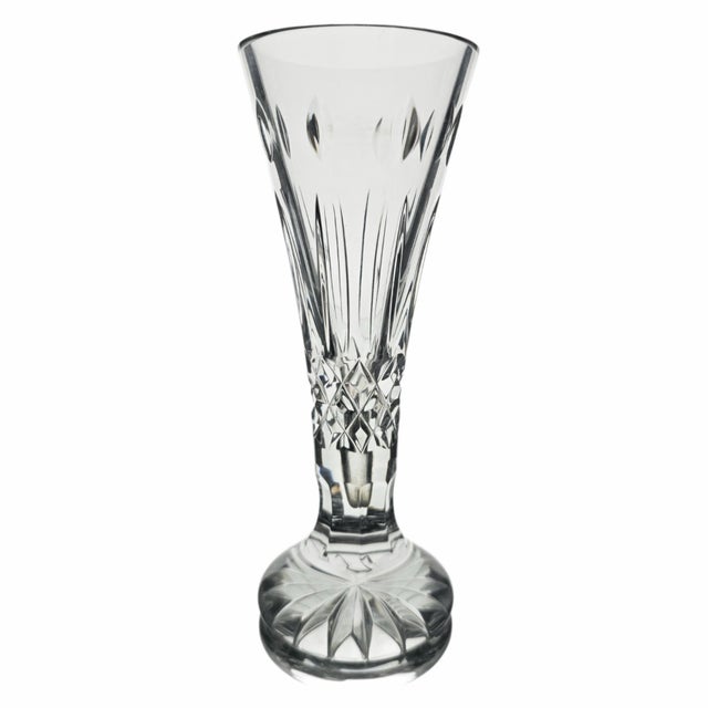 Waterford Waterford Happy Birthday Irish Crystal Bud Vase With Box 6.5" For Sale - Image 4 of 10