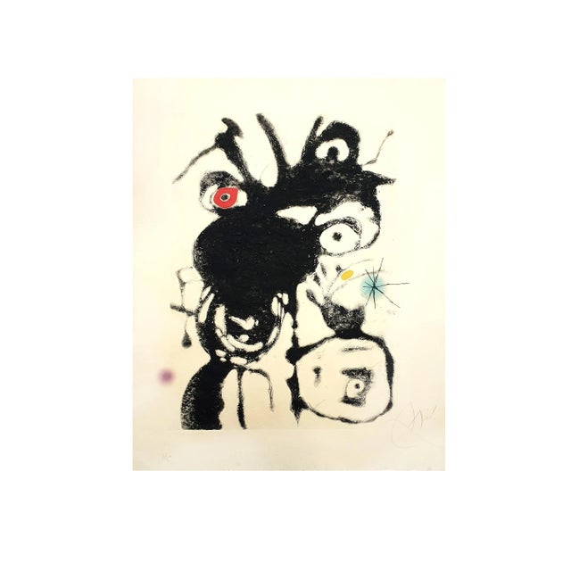 Joan Miro - Espriu - Original Hand Signed Etching Year: 1975 Hand Signed in pencil Edition: HC (Hors Commerce) aside from...