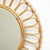 Tan Mid-Century Modern French Rivera Mirror in Bamboo Rattan, 1960 For Sale - Image 8 of 17