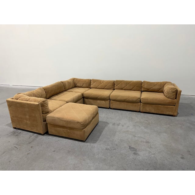 1970s 1970’s Bernhardt Modular Pit Sectional Sofa For Sale - Image 5 of 12