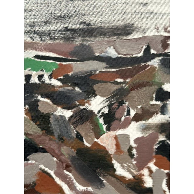 B. Person, Absract, 1950s, Oil Painting on Canvas, Framed For Sale - Image 13 of 18