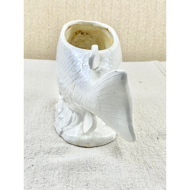 Late 20th Century Vintage Majolica Style Fish Cachepot For Sale - Image 5 of 9