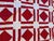 Vintage Red White Quilt Top Only Diamond Pattern 68x93 For Sale - Image 4 of 10