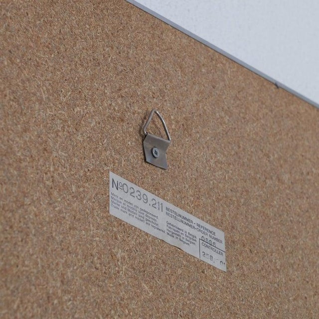 Glass Postmodern Art Mirror from Deknudt Belgian, 1980s For Sale - Image 7 of 8