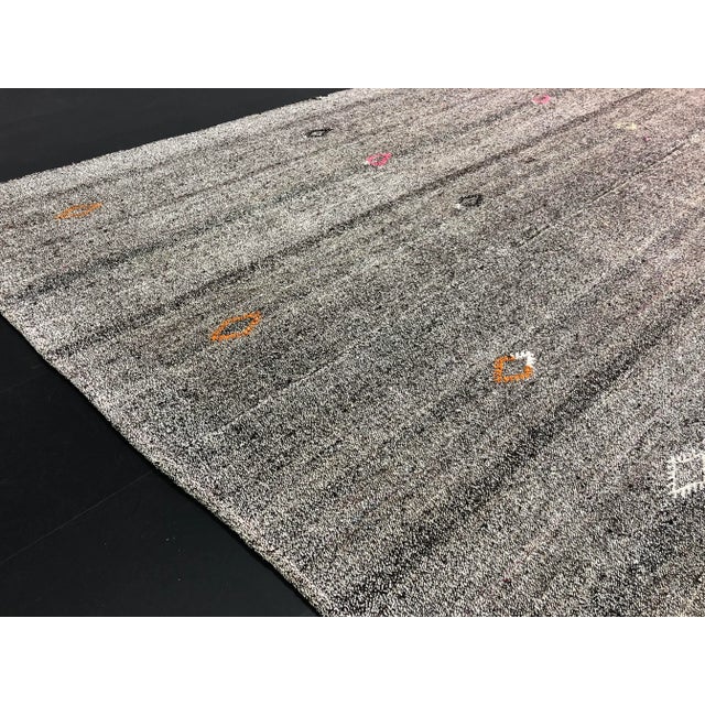 1960s Vintage Turkish Kilim Rug - 7′3″ × 11′6″ For Sale - Image 9 of 11