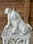 An irresistibly charming pair of mid-century Italian ceramic Boxer puppy figures by Ronzan. Beautifully modeled with...