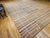 19th Century American Amish Rag Rug, Handwoven Folk Art, Stripe Pattern, Tan & Pale Blue, 10’ X 14’ For Sale - Image 12 of 12