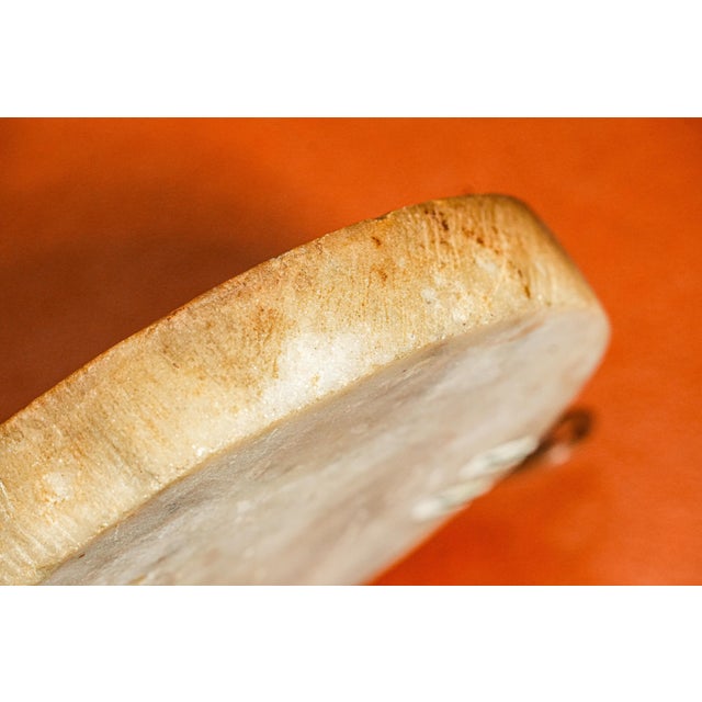 Marble Roman Emperor Neoclassical Antique Grand Tour Italian Plaque Medallion Sculpture For Sale - Image 9 of 12