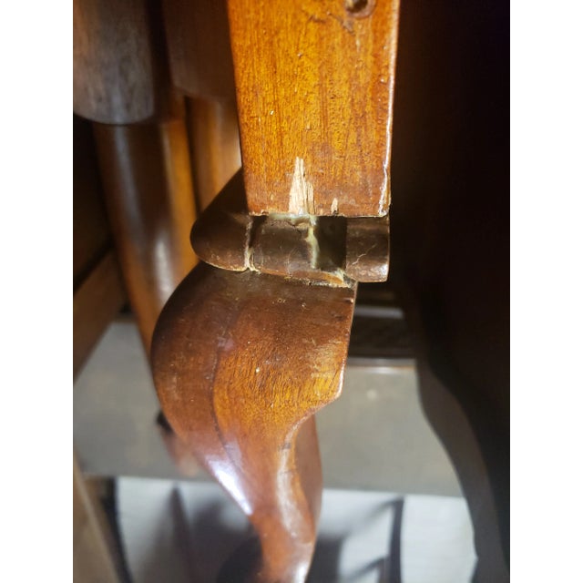 Mid 20th Victorian Style Exotic Wood Full Size Bed For Sale - Image 9 of 10