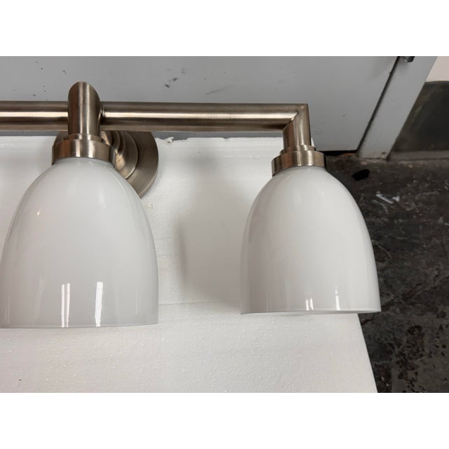 Chapman & Myers for Visual Comfort Wilton Triple Bath Light For Sale In San Francisco - Image 6 of 12