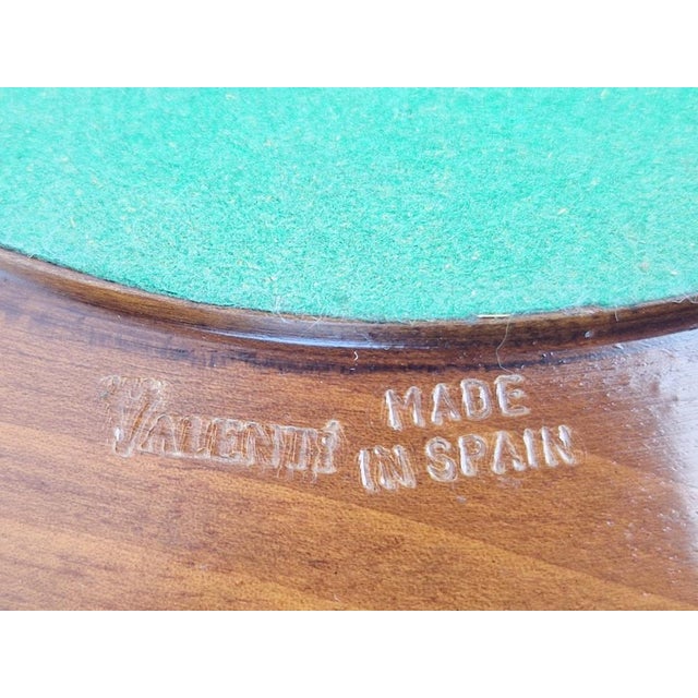 Vintage Valenti Gold Plated Centerpiece Bowl on Walnut Base, 1990s For Sale - Image 16 of 17