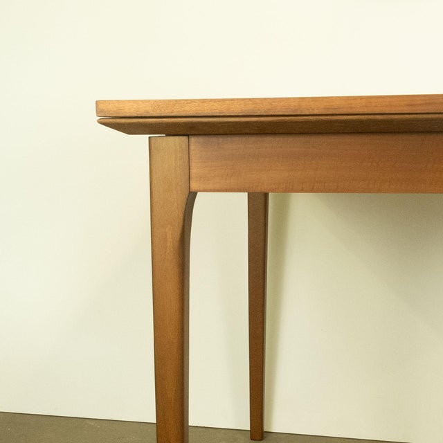 Extendable Dining Table in Walnut & Beech from Lübke, 1960s For Sale - Image 6 of 15