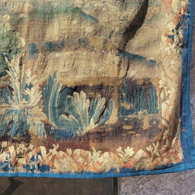 Textile Gallant Procession Wool Tapestry, 18th Century For Sale - Image 7 of 18
