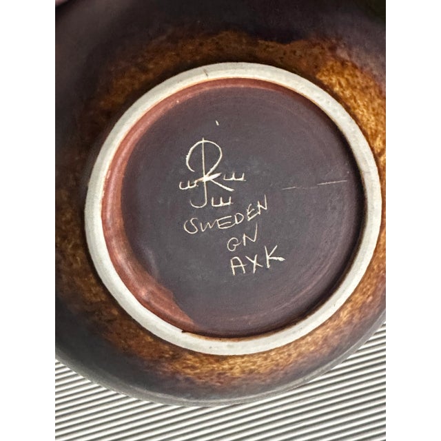 1950s 1950's Gunnar Nylund for Rörstrand Axk Stoneware Bowl For Sale - Image 5 of 5