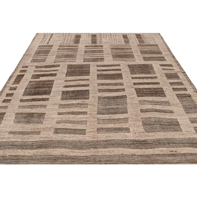 Not Yet Made - Made To Order Rug & Kilim’s Moroccan Style Rug in Beige-Brown with Geometric Patterns - 12x16 For Sale - Image 5 of 7
