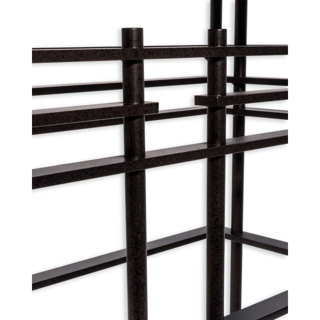 Vintage Marble & Bronze Console Table Attributed to Jean-Michel Wilmotte For Sale - Image 4 of 7