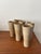 1970s Large Vintage Minimalist Glazed Stoneware Tumblers from Niderviller, 1970s, Set of 8 For Sale - Image 5 of 9