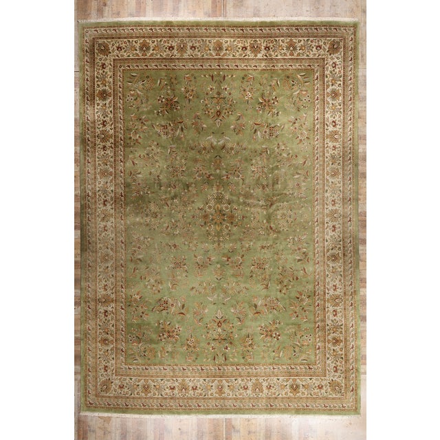 Vintage Indian Agra Rug, 14'08 X 21'00 For Sale - Image 10 of 10