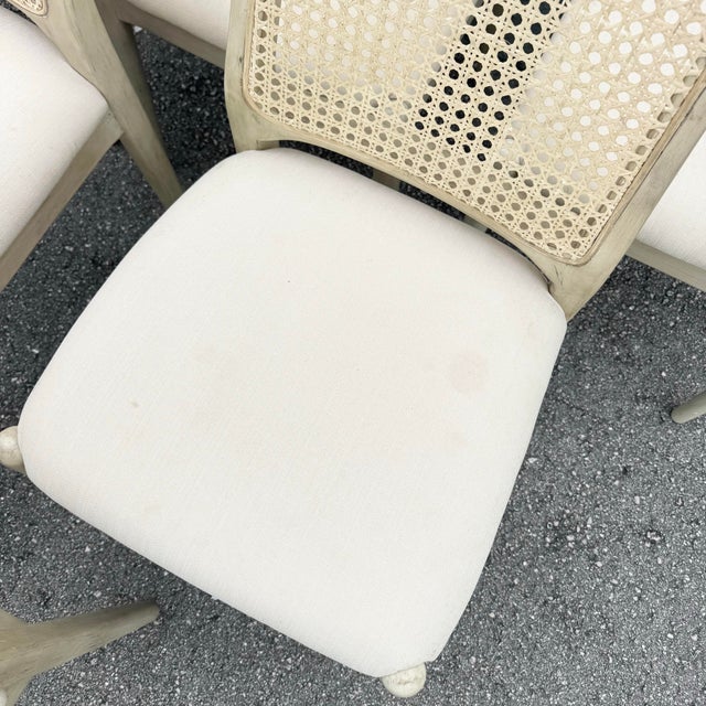 Safavieh Reinhardt Rattan Dining Chairs - Set of 6 For Sale - Image 9 of 12